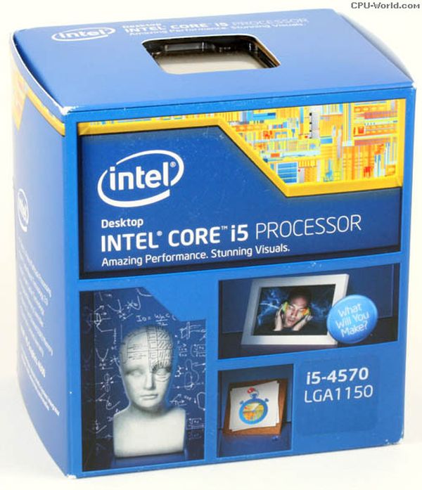 CPU - Intel Core i5-4570 Processor ,3.2GHz, 6MB L3 cache
