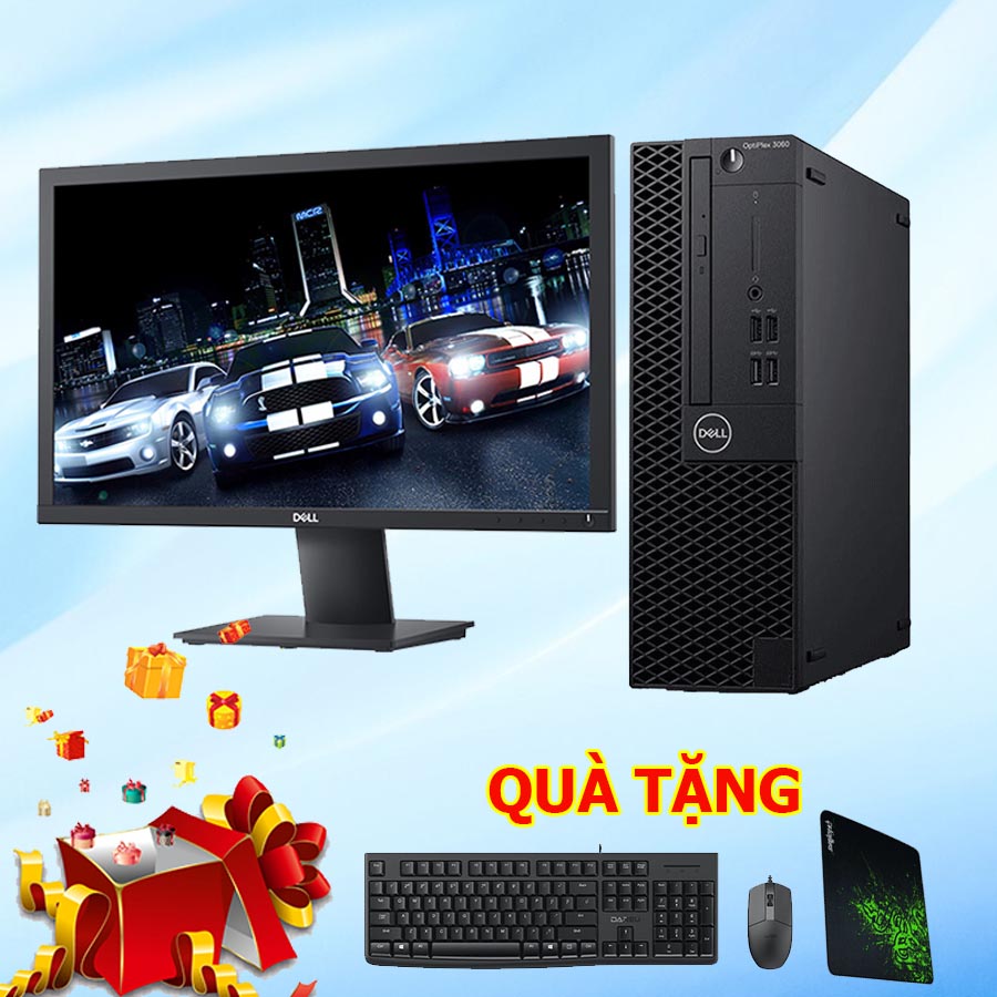 DELL 3060/7060: Chip i3 9100/ Ram 8GB/ NVME 256GB/ Màn hình Dell 22inch.