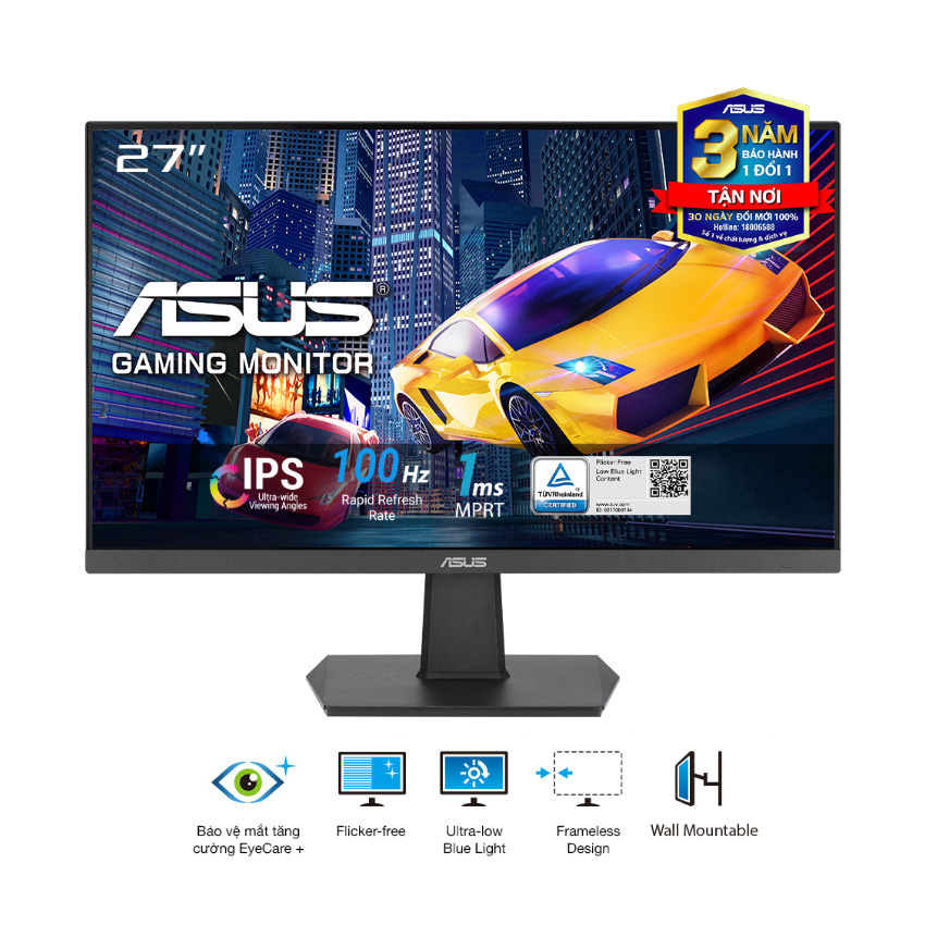Màn hình ASUS VA27EHF 27 inch IPS Full HD Viền Mỏng Bảo Vệ Mắt