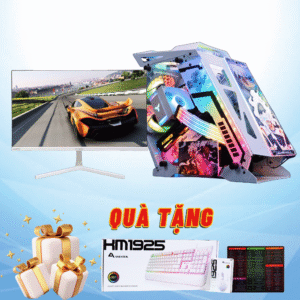 Bộ PC: Main MSI H510/ CPU i5 10400F/ Ram 16GB/SSD 128GB/ HDD 500GB/ VGA 1060/ Nguồn Xigmatek X450, Màn 24inch Full HD.